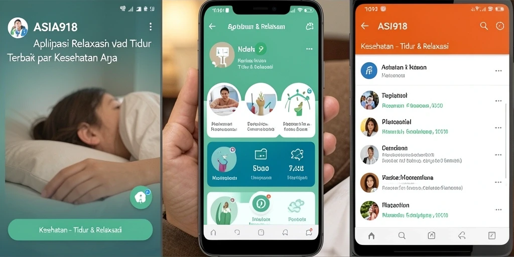 Screenshot antarmuka ASIA918 yang memudahkan pengguna menemukan fungsi Tidur & Relaksasi.